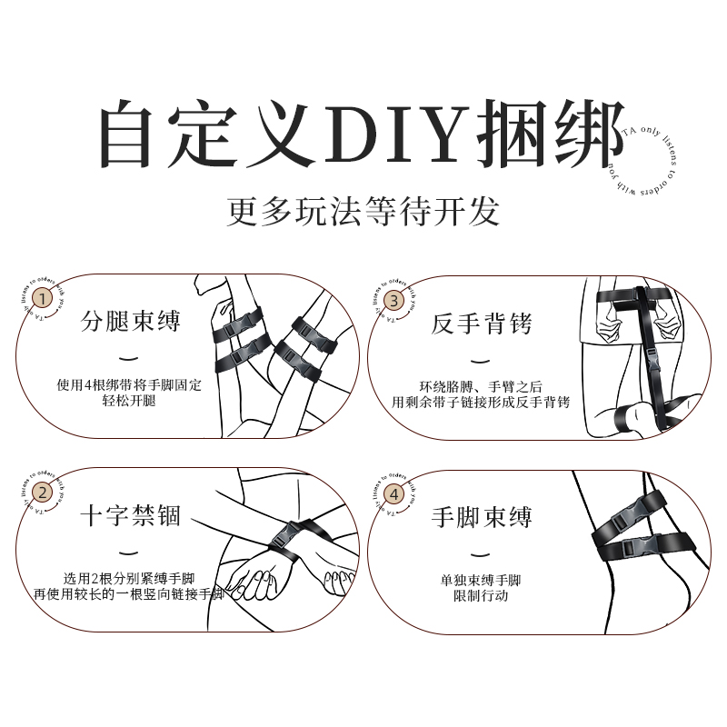 DIY全身束缚绑带（七根）6976309822305(图7)