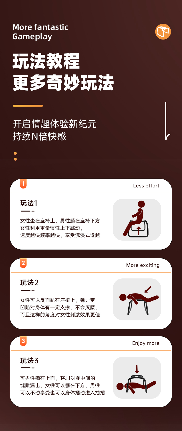 性爱辅助椅SM另类玩具6937486624991 6976309822275(图6)