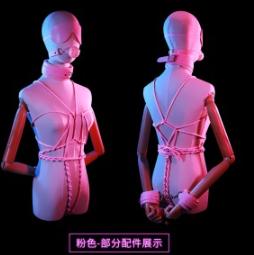 6937486622089 sm皮革套装调情趣女用调教房趣玩具捆绑手铐十件套(图18)